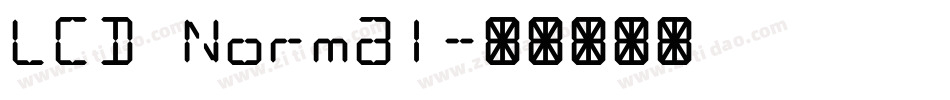 LCD Normal字体转换